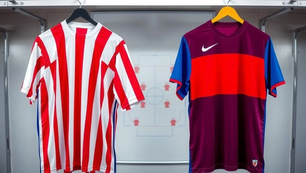 Atlético Madrid mot FC Barcelona laguppställning