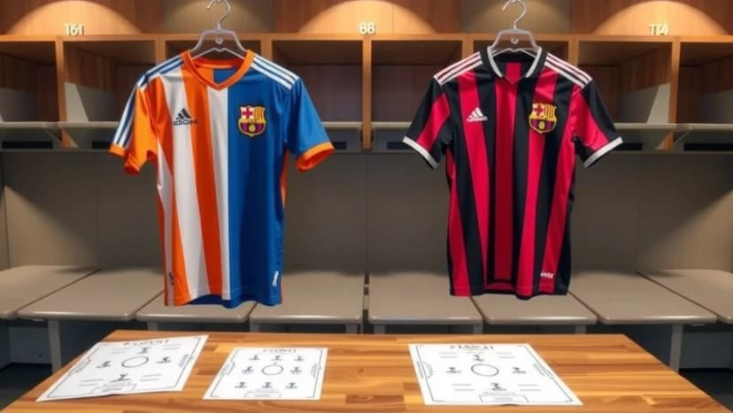 Valencia CF mot FC Barcelona laguppställning